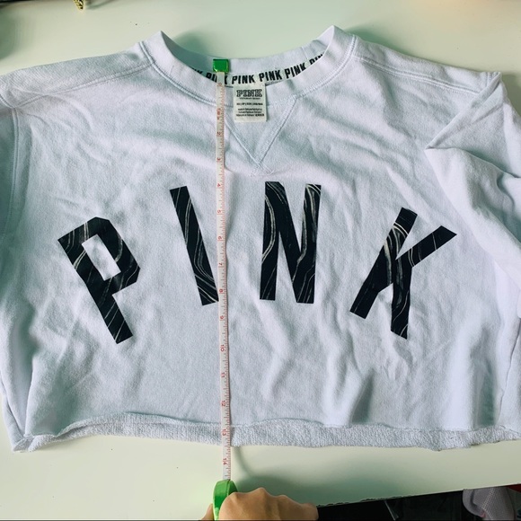 vs pink cropped sweatshirt - Picture 3 of 4